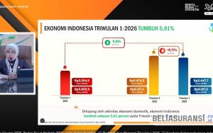 Data BPS Lapor Ekonomi Indonesia Kuartal I-2026 Tumbuh 5,61 Persen, Ini Penyebabnya…